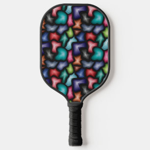 Very Cool Colorful Abstract Design Pickleball Paddle