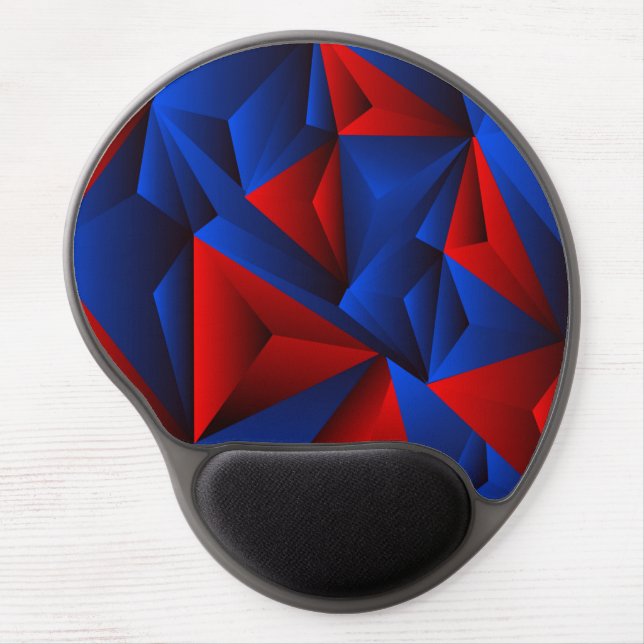 Very Cool Colorful Abstract Shapes Gel Mouse Pad (Front)