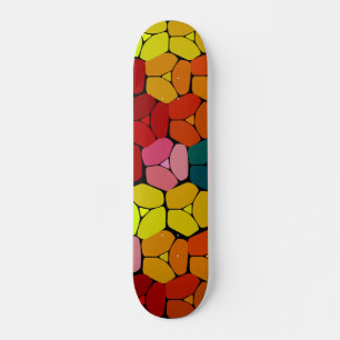 Very Cool Colorful Abstract Shapes Skateboard