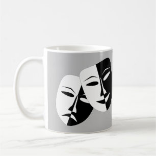 Very Cool Comedy and Tragedy Theater Masks Coffee Mug