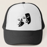 Very Cool Comedy And Tragedy Theater Masks Trucker Hat at Zazzle