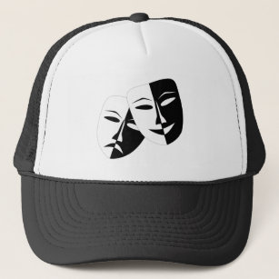 Very Cool Comedy and Tragedy Theater Masks Trucker Hat