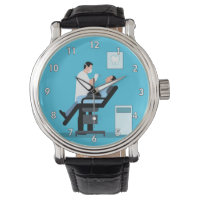 Very Cool Dentist with a Patient in the Office Watch