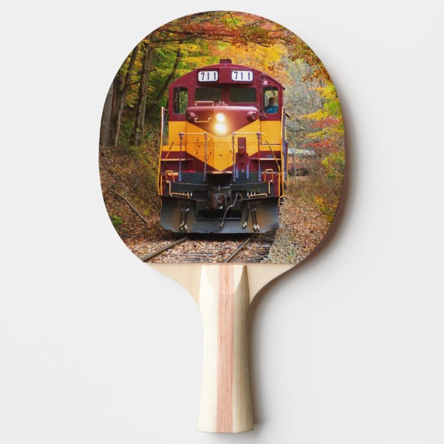 Very Cool Diesel Engine Locomotive Ping Pong Paddle (Front)