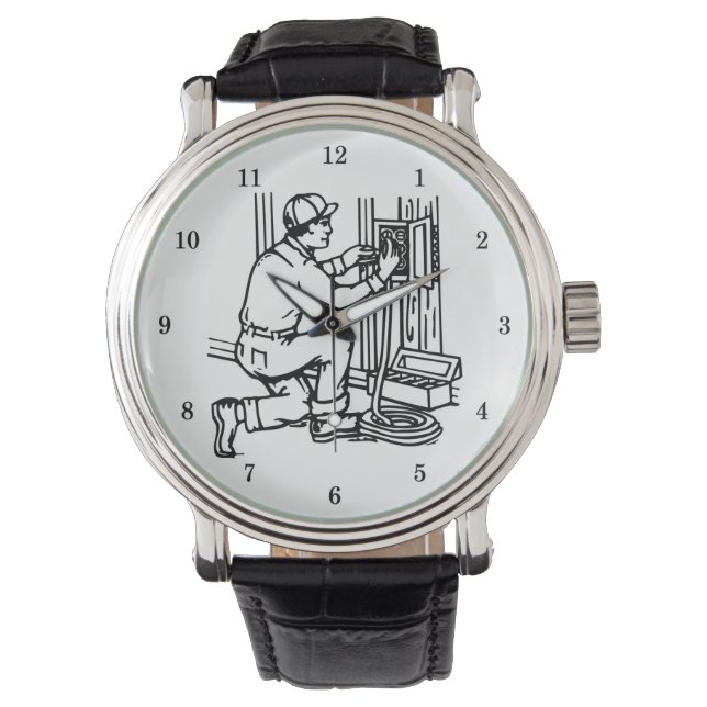 Very Cool Electrician Wrist Watch (Front)