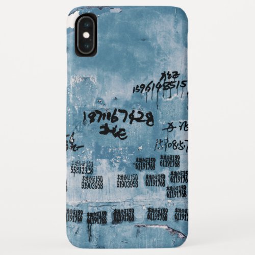Very Cool Exotic Rustic Advertisement Wall iPhone XS Max Case