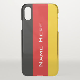Very Cool Flag Of Germany With Monogram iPhone X Case