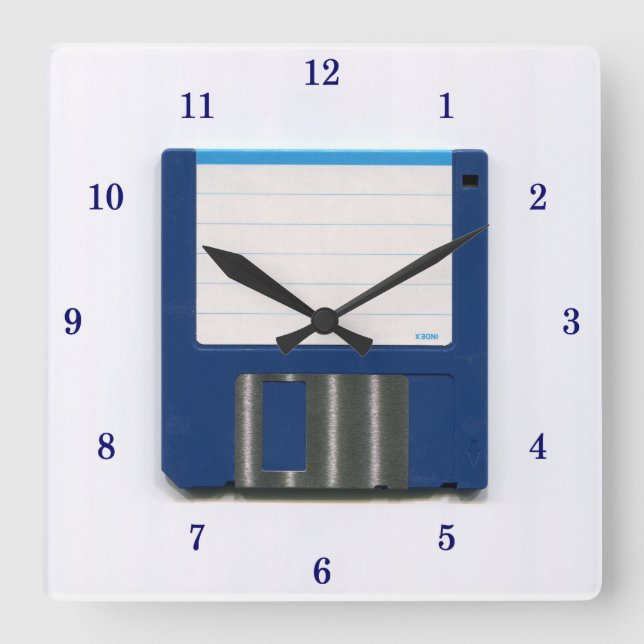 Very Cool Floppy Disk Wall Clock (Front)