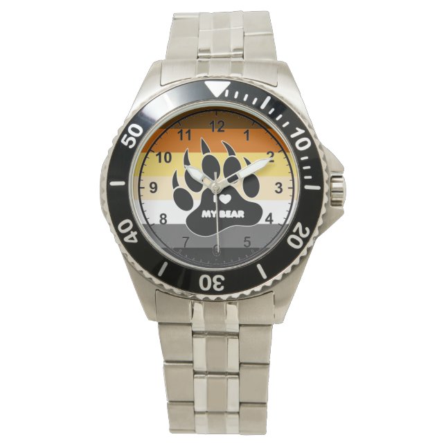 VERY COOL Gay Bear Pride Colors Watch (Front)