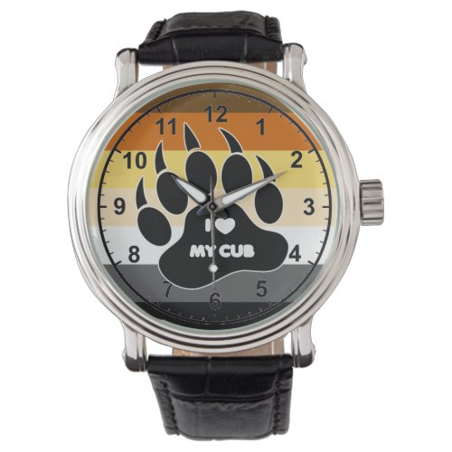 VERY COOL Gay Bear Pride Colors Watch