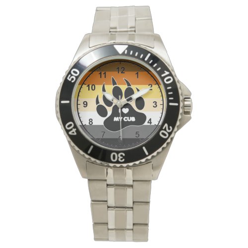 VERY COOL Gay Bear Pride Colors Watch