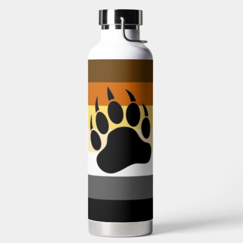 Very Cool Gay Bear Pride Flag Bear Paw Water Bottle