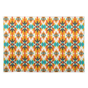 Very Cool Geometric Oriental Style Pattern Cloth Placemat
