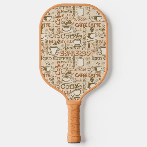 Very Cool Java Coffee Espresso Caffe Latte Pickleball Paddle