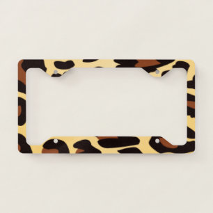 Very Cool Leopard Print License Plate Frame