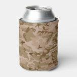 Very Cool Military Style Desert Brown Camo Can Cooler at Zazzle