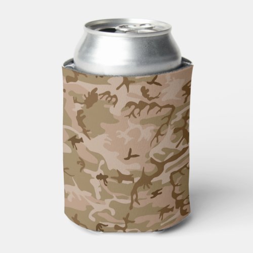 Very Cool Military Style Desert Brown Camo Can Cooler