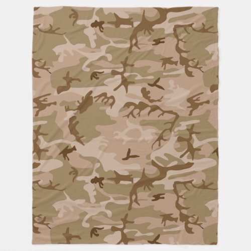 Very Cool Military Style desert camo Pattern Fleece Blanket