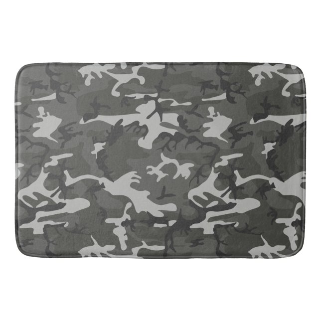 Very Cool Military Style Urban Camo Bathroom Mat (Front)