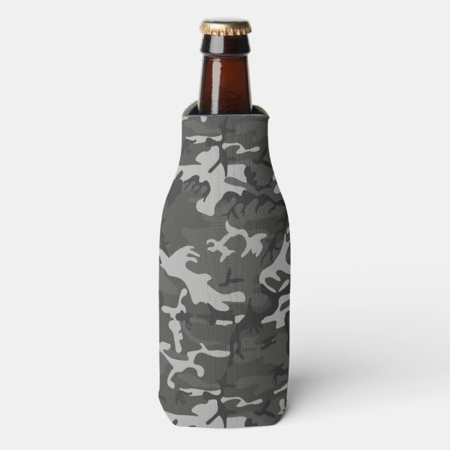 Very Cool Military Style Urban Camo Bottle Cooler (Bottle Front)