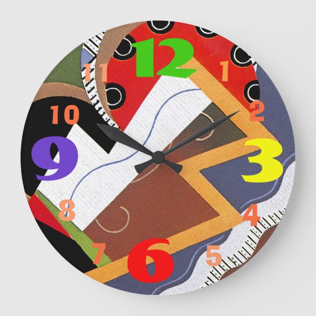 Very Cool Modern Art Design Wall Clock (Front)