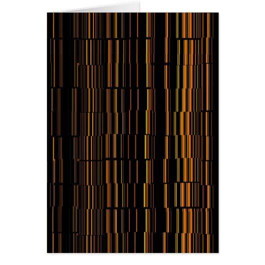 Very Cool Modern Orange Striped Cards (Front)