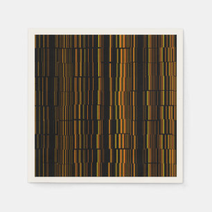 Very Cool Modern Orange Striped Napkins