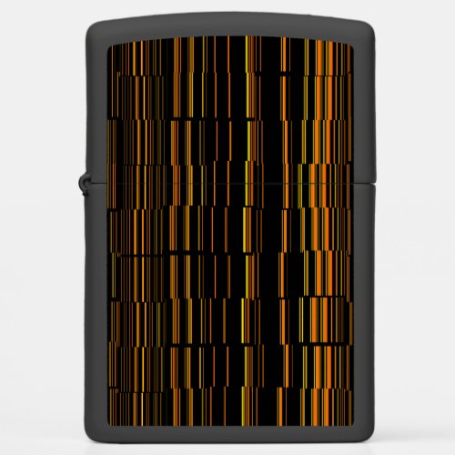 Very Cool Modern Orange Striped Zippo Lighter