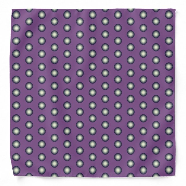 Very Cool Modern Polka Dot Pattern Bandana (Front)