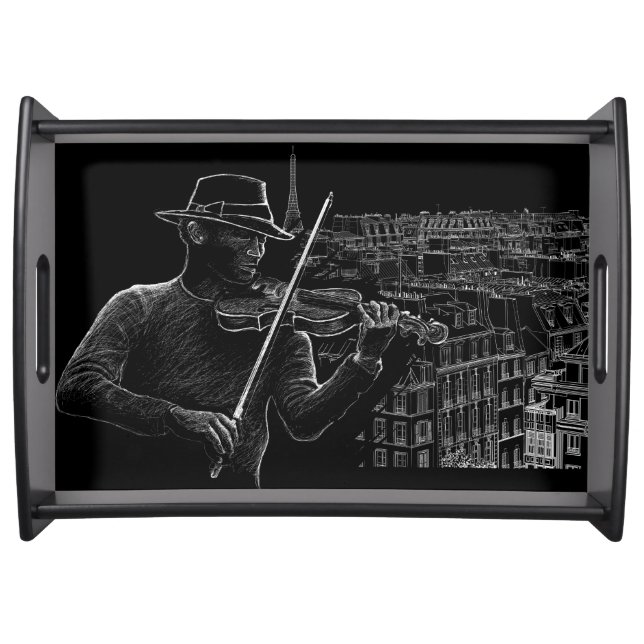 Very Cool Music Style Serving Tray (Front)