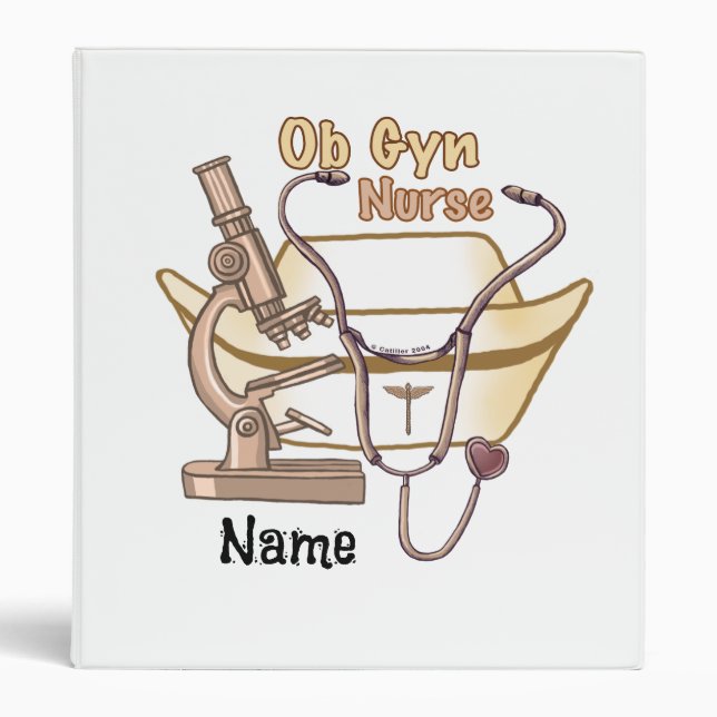 Very cool ObGyn Nurse 3 Ring Binder (Front)