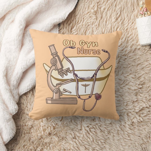 Very cool ObGyn Nurse Throw Pillow (Blanket)