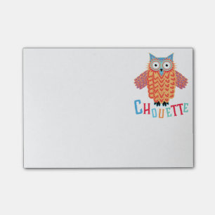 Very Cool Owl French Pun Post-it Notes