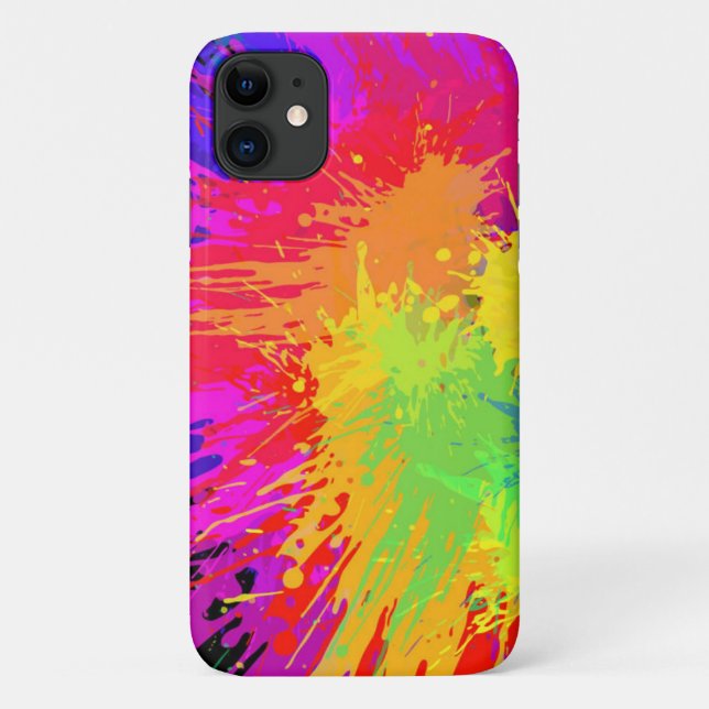 Very Cool Paint Splash iPhone Case (Back)