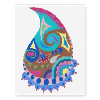 Very Cool Paisley Temporary Tattoo