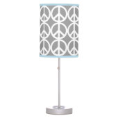 VERY COOL PEACE SIGN PRINT MODERN TABLE LAMP (Front)