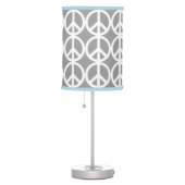 VERY COOL PEACE SIGN PRINT MODERN TABLE LAMP (Right)