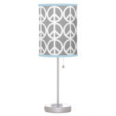 VERY COOL PEACE SIGN PRINT MODERN TABLE LAMP (Left)