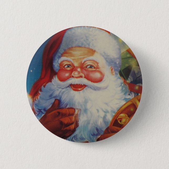 Very Cool Santa Claus Button (Front)
