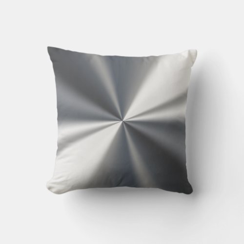 Very Cool Silver Colored Perspective Throw Pillow