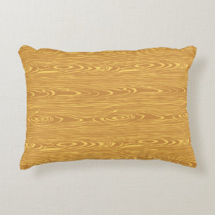 Very Cool Simulated Wood Panel Throw Pillow
