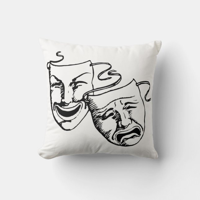 Very Cool Theater Throw Pillow (Front)