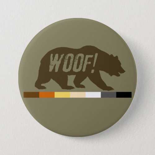 Very Cool Woof Gay Bears Pride Flag Button