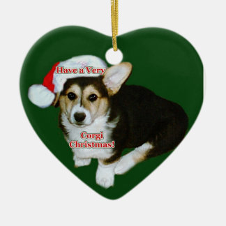 Very Corgi Christmas - Gimli Pup Heart Ornament