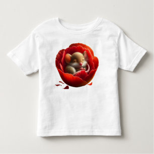 Very Cute Baby Mouse Sleeping Toddler T-shirt