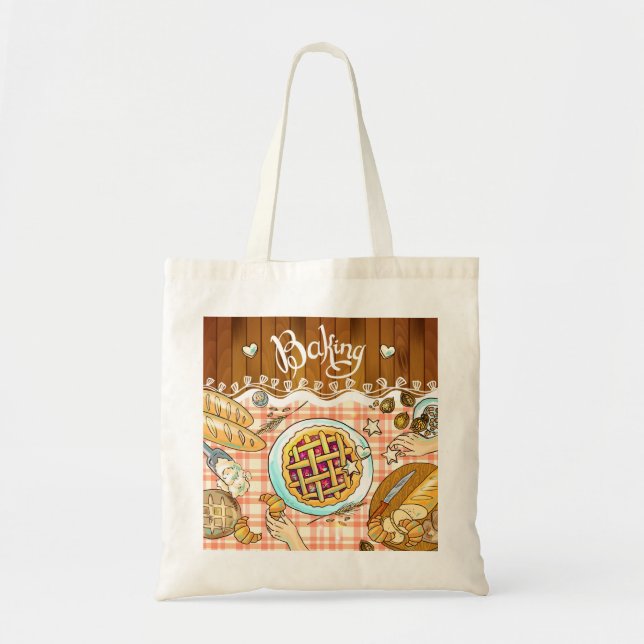 Very Cute Bakery Sign Tote Bag (Front)