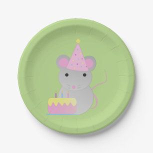 Very Cute Birthday Party Mouse Paper Plates