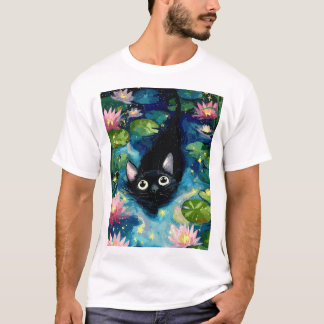 Very cute black cat T-Shirt