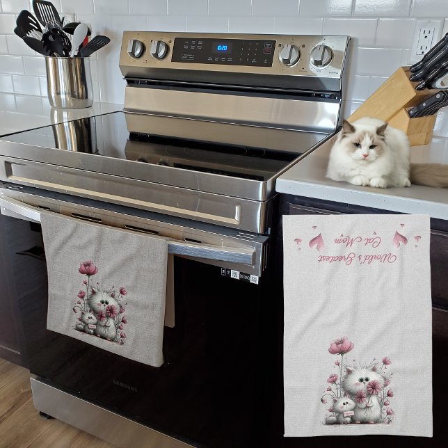 Very Cute Cats Meow Kitchen Towel (Creator Uploaded)