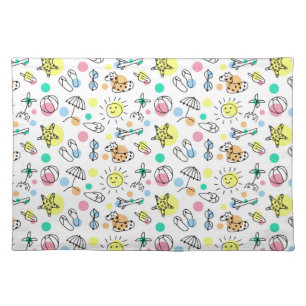 Very Cute Children's Doodle Cloth Placemat
